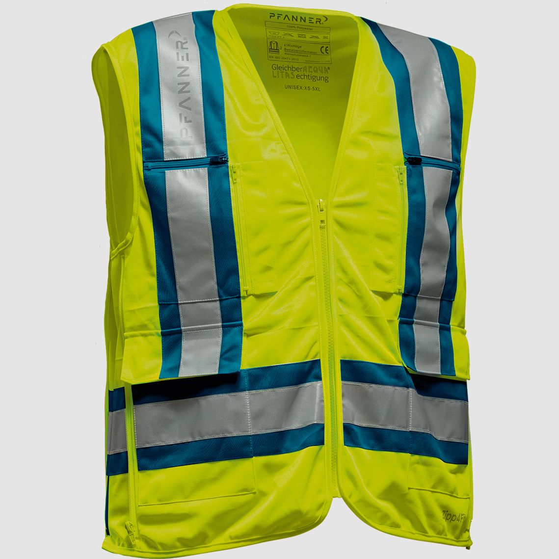 Gilet de sécurité Pfanner Zipp4Fit® EN 20471, image 6 sur 7