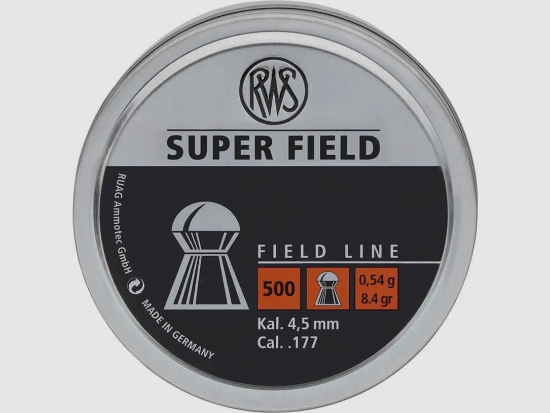 RWS S-FIELD Diabolo 4.5 mm Ø4.52 0.54 g 500 pcs