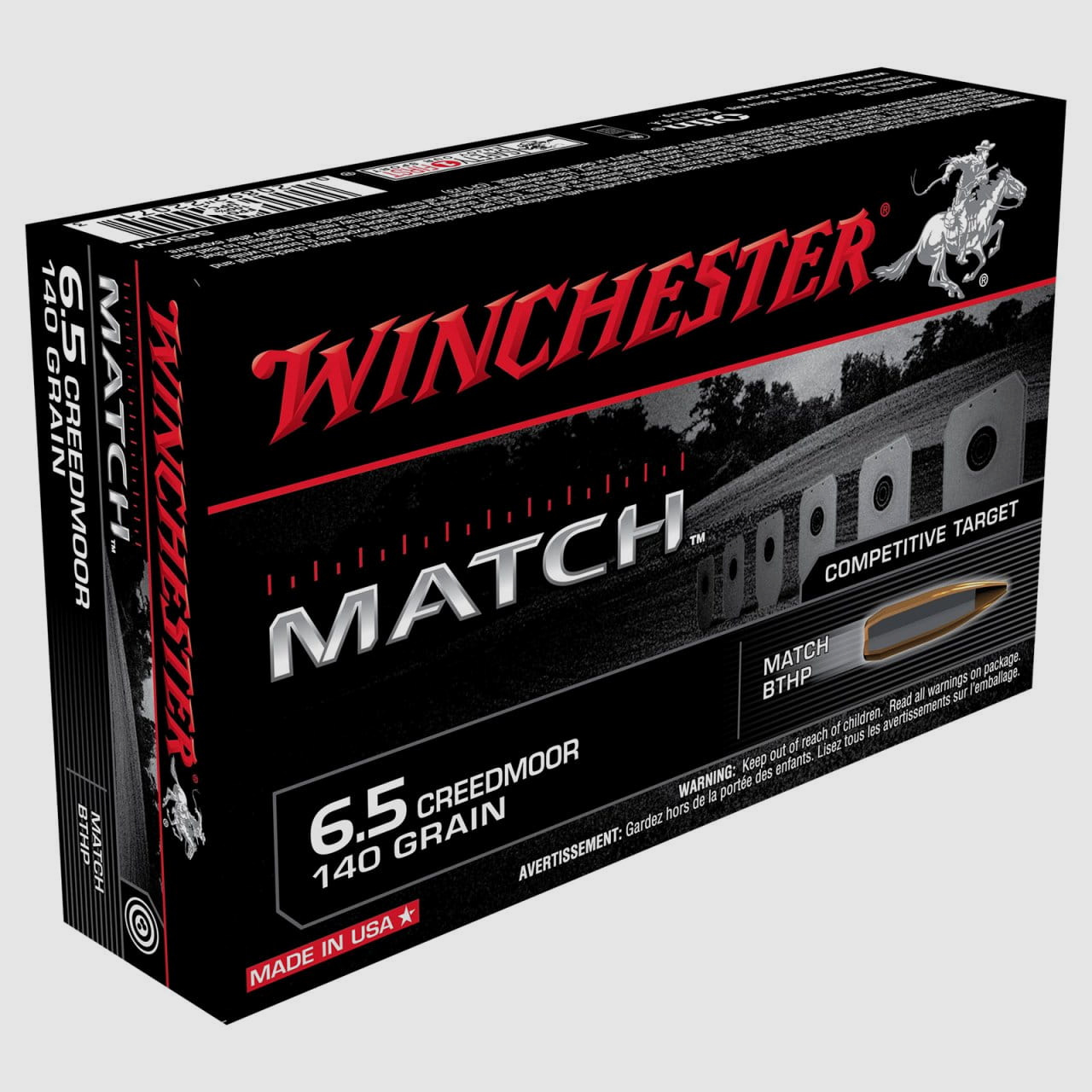 Winchester Match Kal. 6.5 Creedmoor 140 gr. - 20 Stk.
