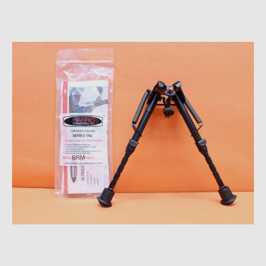 Harris Harris Zweibein 1A2-BRM altura 6-9"/ aproximadamente 15-23cm/ ajuste de reposapiés/ pies de goma