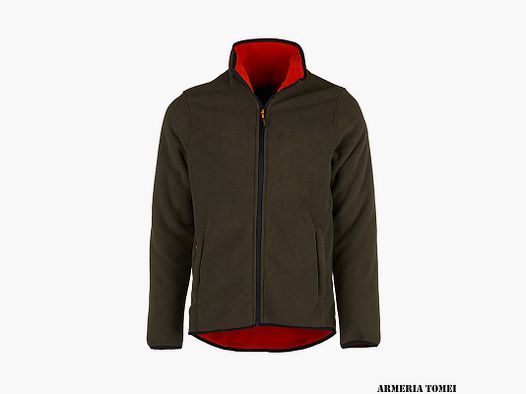 UNIVERS – JACKE DUBBED PILE GRÜN/ORANGE