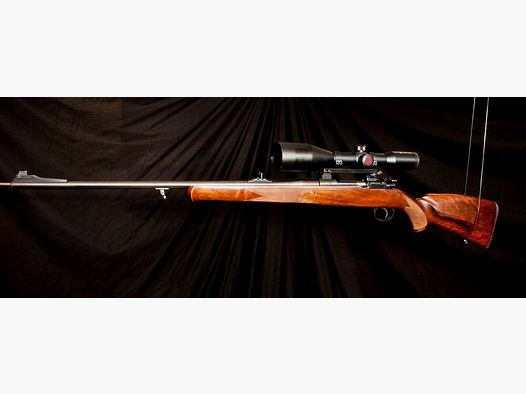 Ripetitore, arma ideale per giovani cacciatori sistema 98 con montaggio girevole, cannocchiale con reticolo luminoso, sgancio diretto ecc.