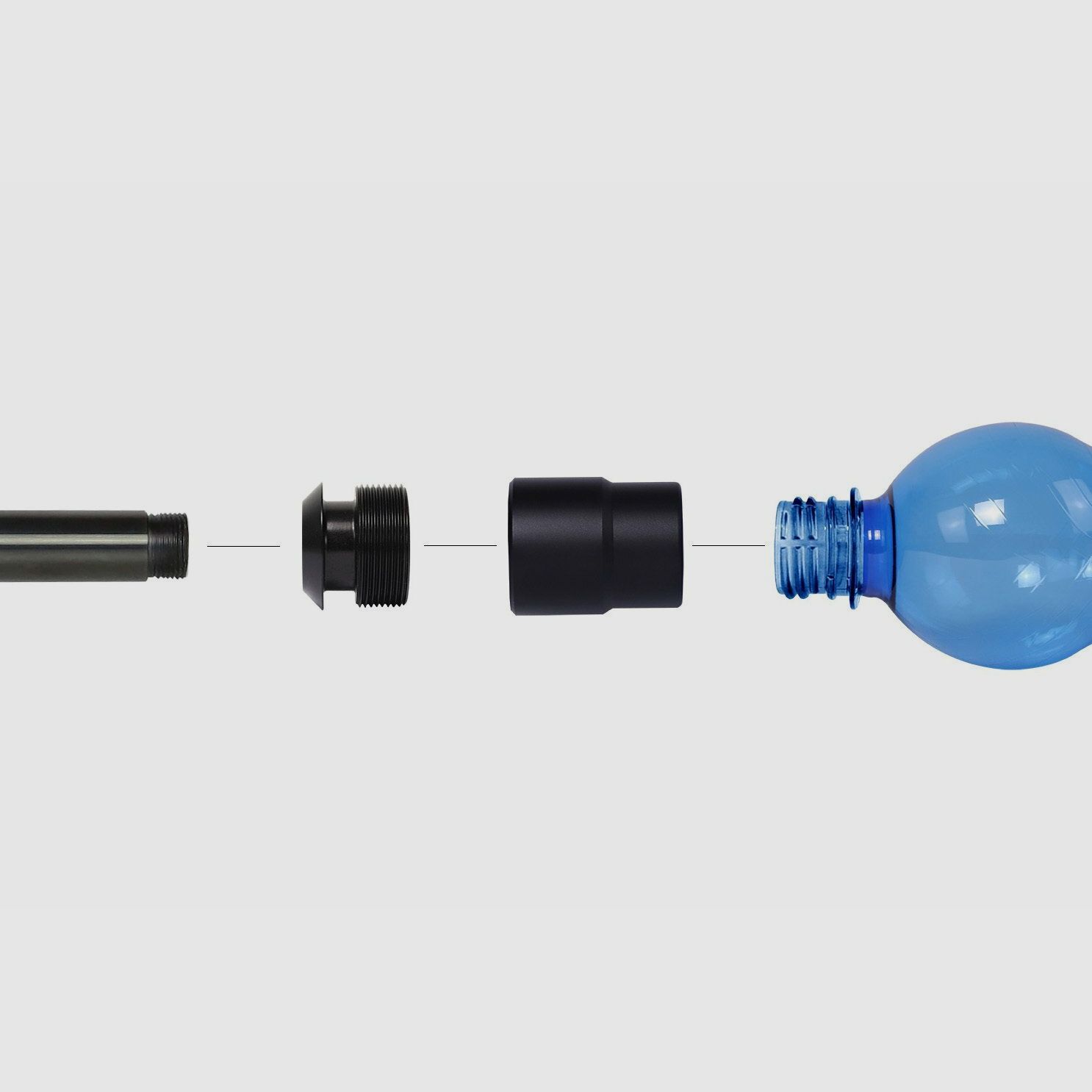 Adapter Voere per bottiglie PET per scopi di pulizia – Collegamento con adattatore a filettatura Voere, immagine 3 di 3