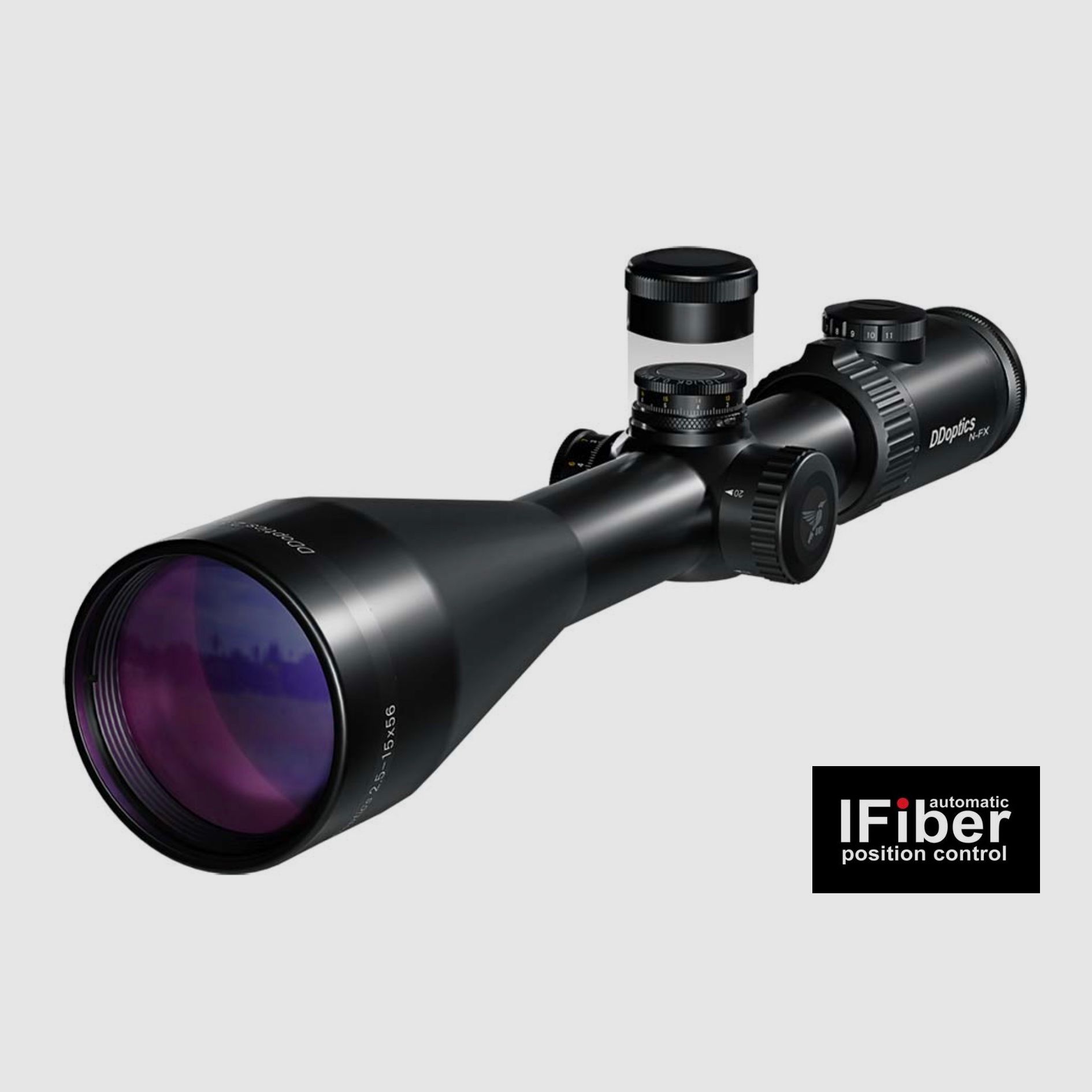 DDoptics 442511127.1 Zielfernrohr Nighteagle V6 2,5-15x56 Gen3 NFX MRAD A4N iFiber