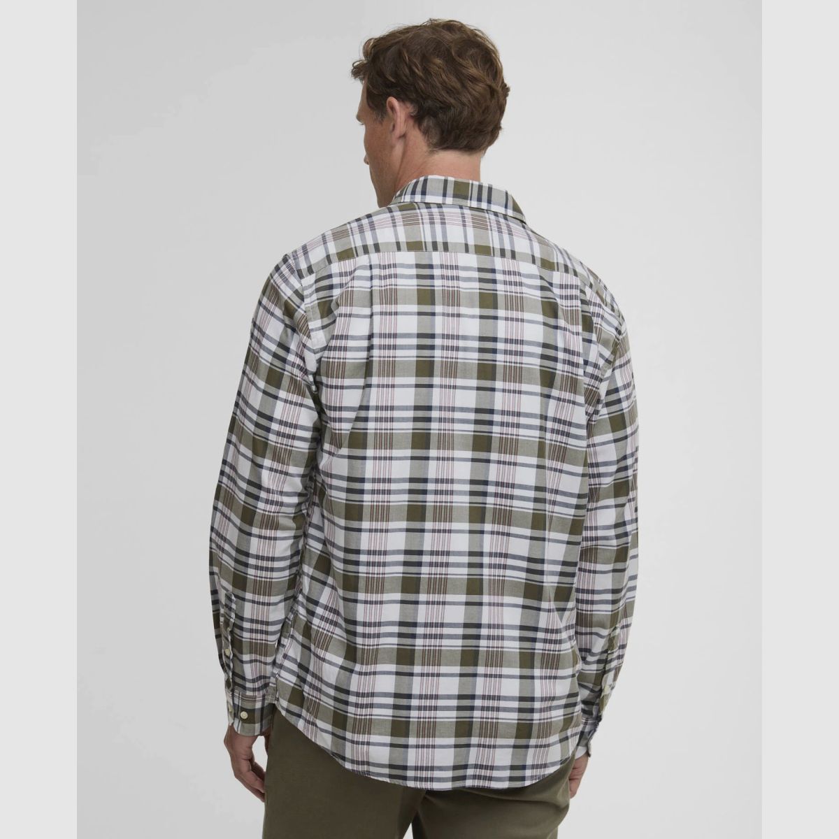 BARBOUR Hemd Hunwick Regular Olive