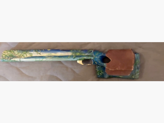 Culata KK Anschütz para rifle Diana Match modificado con excelente pintura en la culata 1981