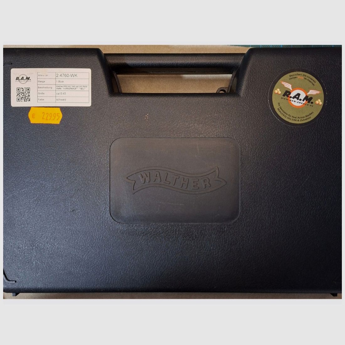 Walther PPQ RAM cal. 43, as new, collection liquidation