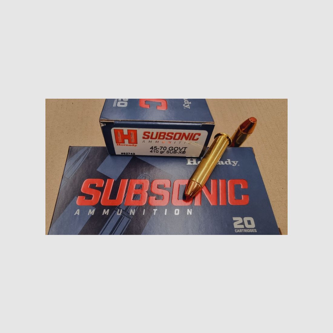 .45-70/410grs. Hornady SUB-X 20 Stk. No.82742