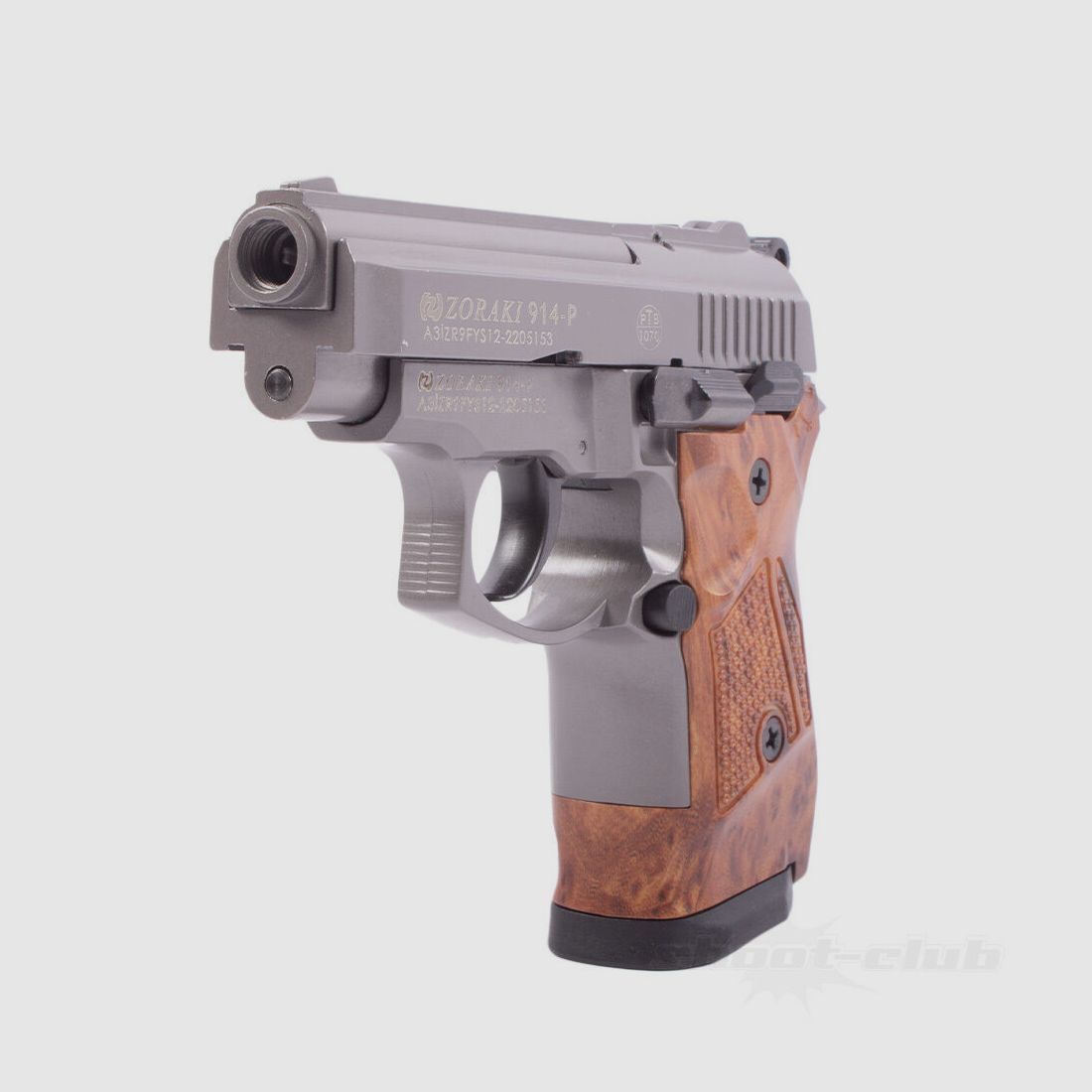 Zoraki 914-P Schreckschusspistole Titan / Holzoptik 9mmPAK
