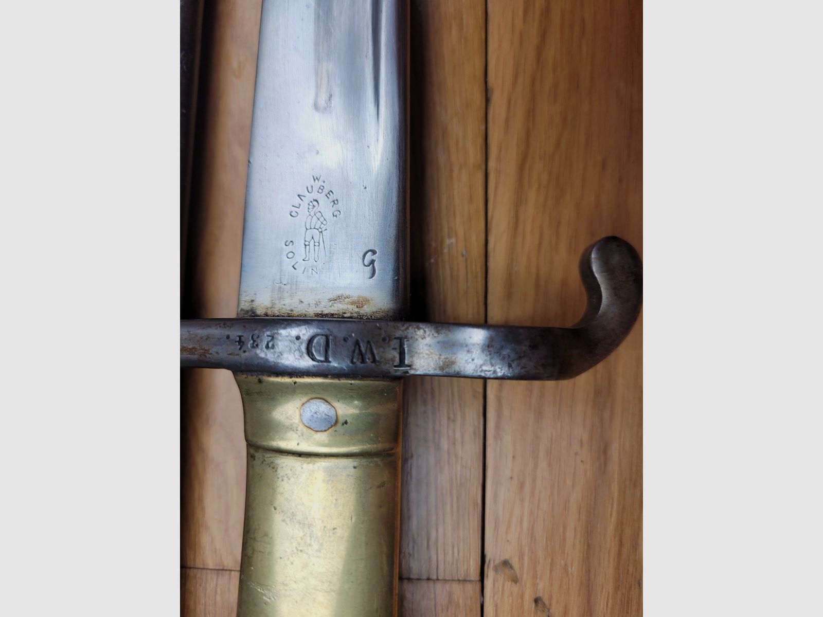 Baionetta del Fuciliere 1860 – Fanteria di Marina Prussiana – con numero – W68 "Clauberg + Chevalier" – TBE, immagine 4 di 17