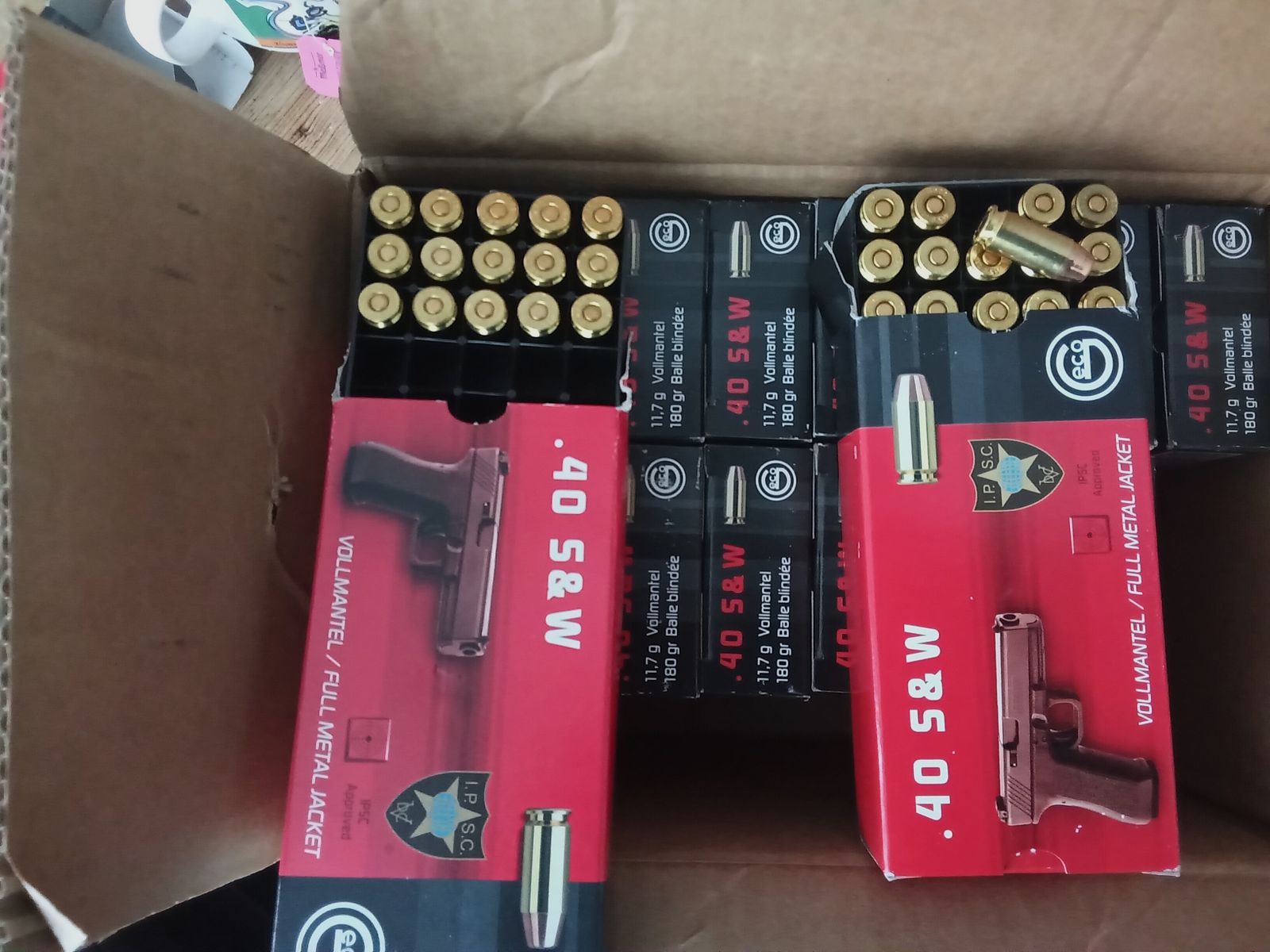 40 S&w Vollmantel 180gr Geco