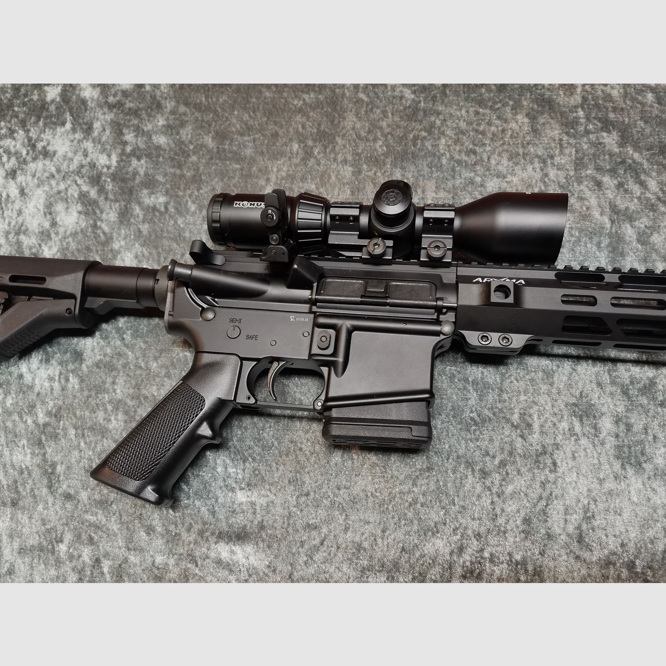 BM Custom AR15 semi-automatic rifle 16" .223 Rem Magpul bipod