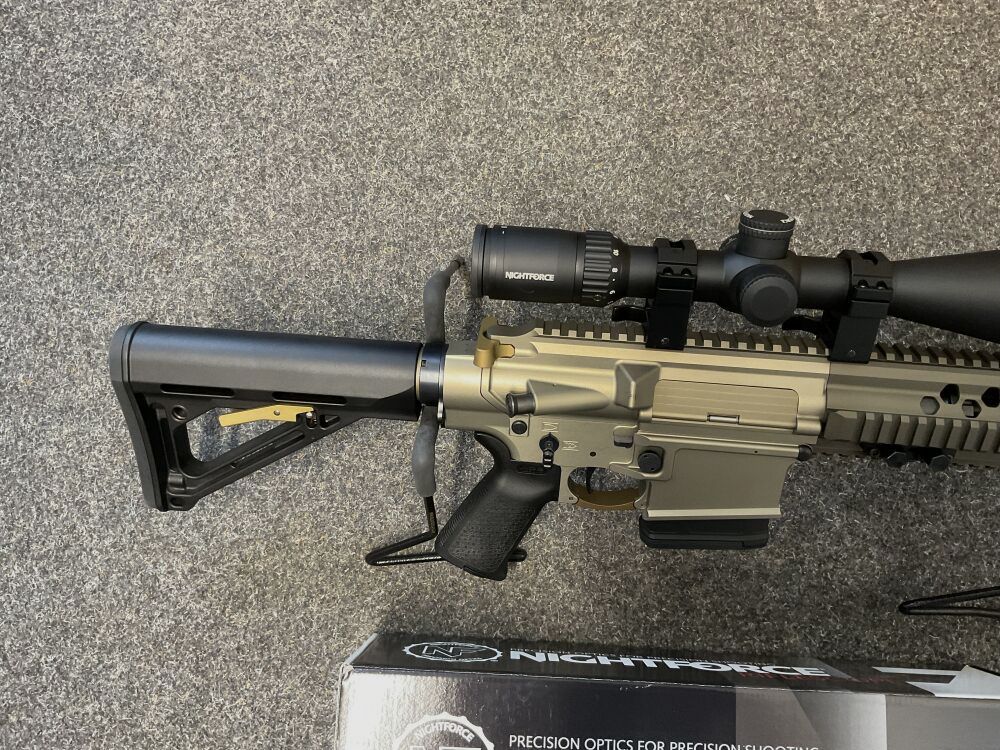 Waffen Burk BR10 308Win 12,5Zoll mit Nightforce Optik 4-14X56 4A