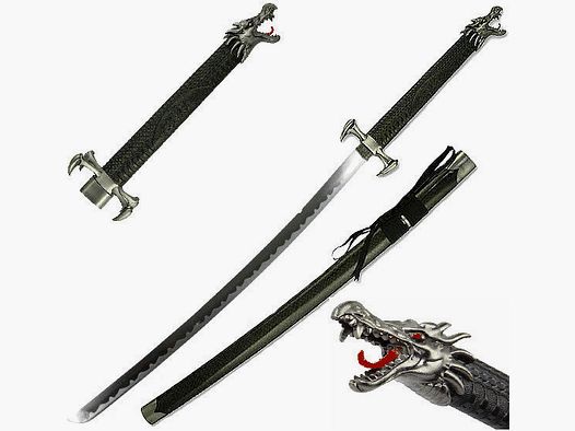 Drachen Katana mit Drachenkopf