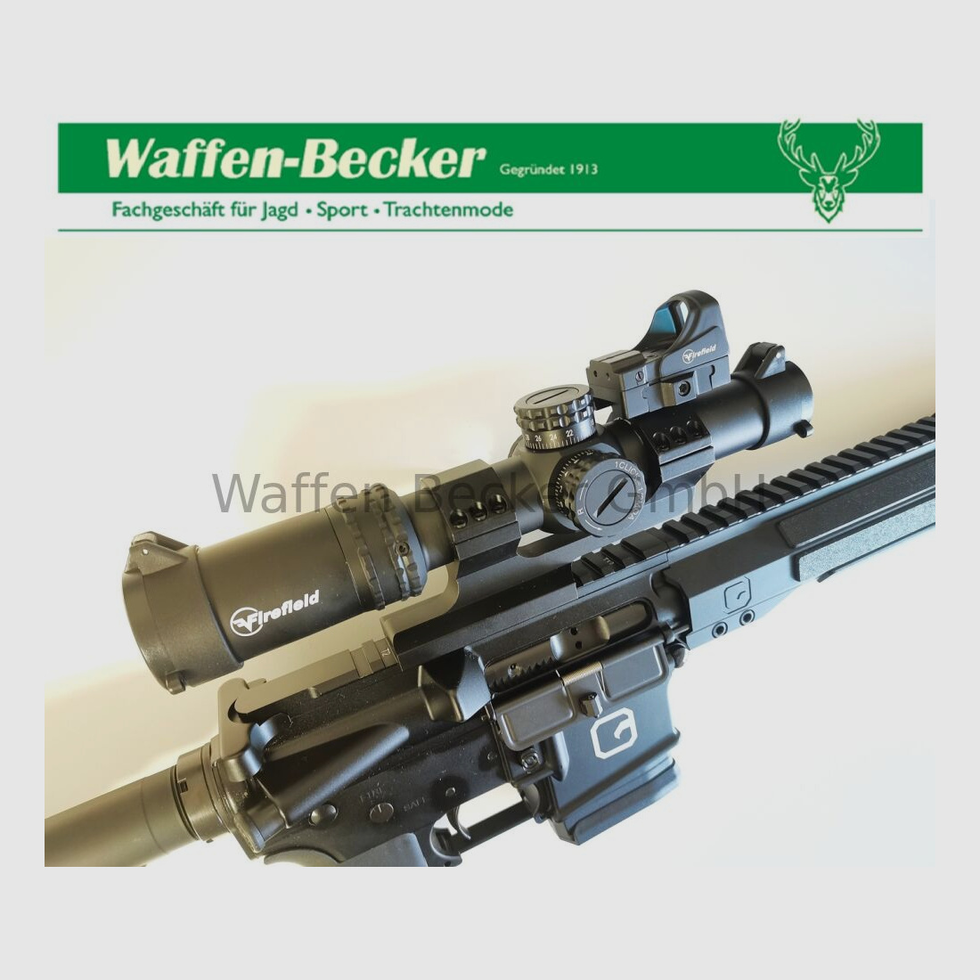 Clawgear Clawgear CG15 Basic schwarz Kal. .223Rem. 16,75" + Firefield 1-6x24 inkl. Red-Dot