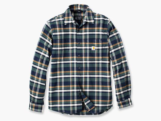 Chemise en flanelle à carreaux Carhartt, homme, marine, M