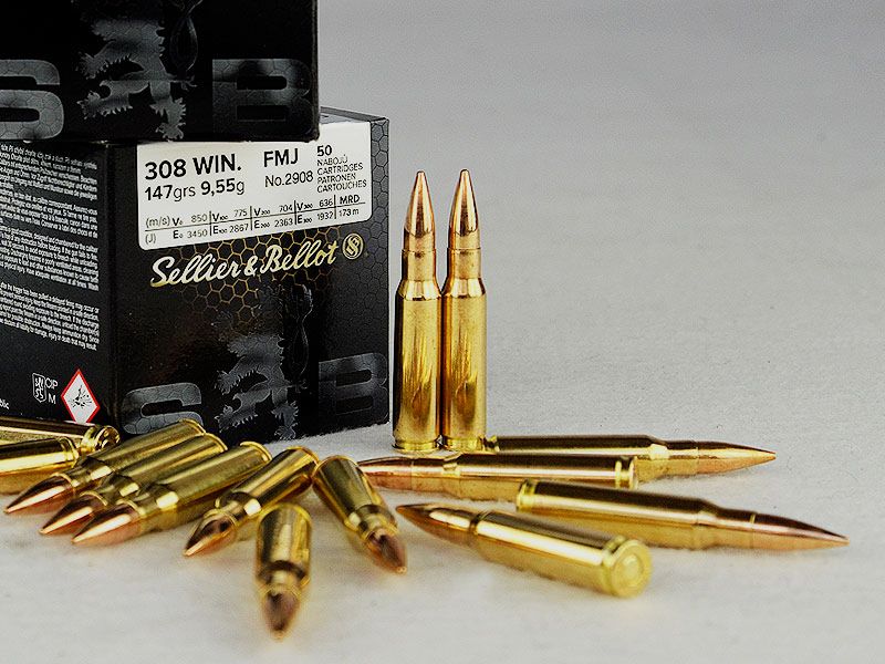 Sellier & Bellot .308 Winchester, FMJ 147 grs 1 Packung (50 Schuss á 0,898 €*)