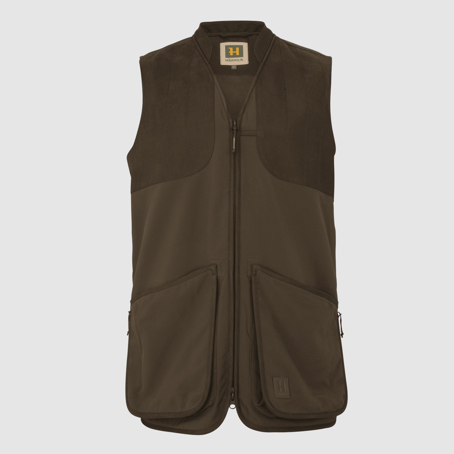 Härkila Skye Shooting vest Men Willow Green/Shadow Brown 52