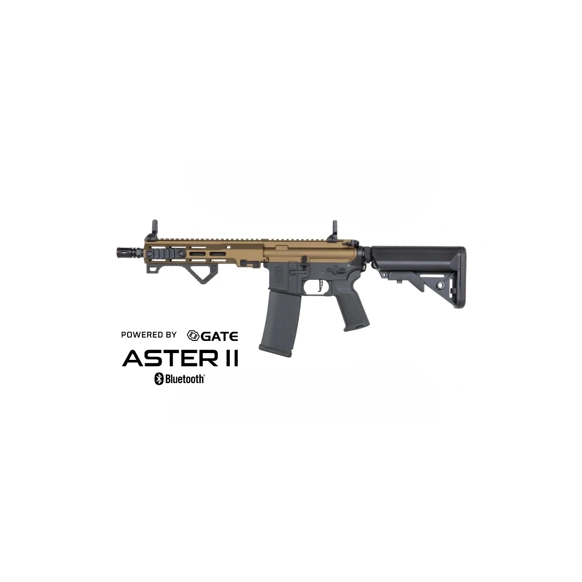 SA M4 CQB M-LOK (SA-P23 PRIME™ Aster II ETU BLDC™) Fucile Airsoft Libero da 18 – Chaos Bronze -F-