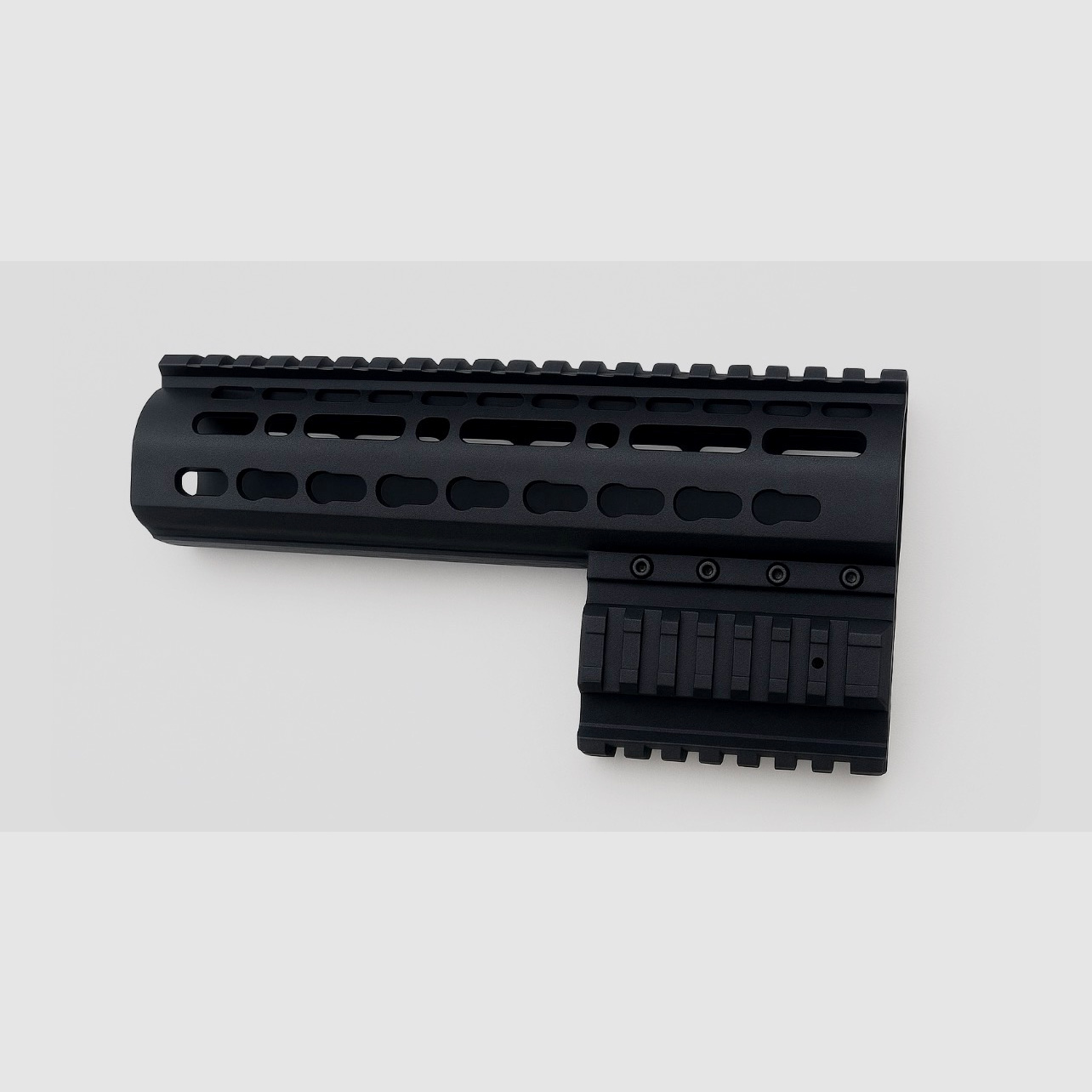 Guardamanos AEA Megalodon 248 mm — Picatinny arriba + M-LOK (negro)
