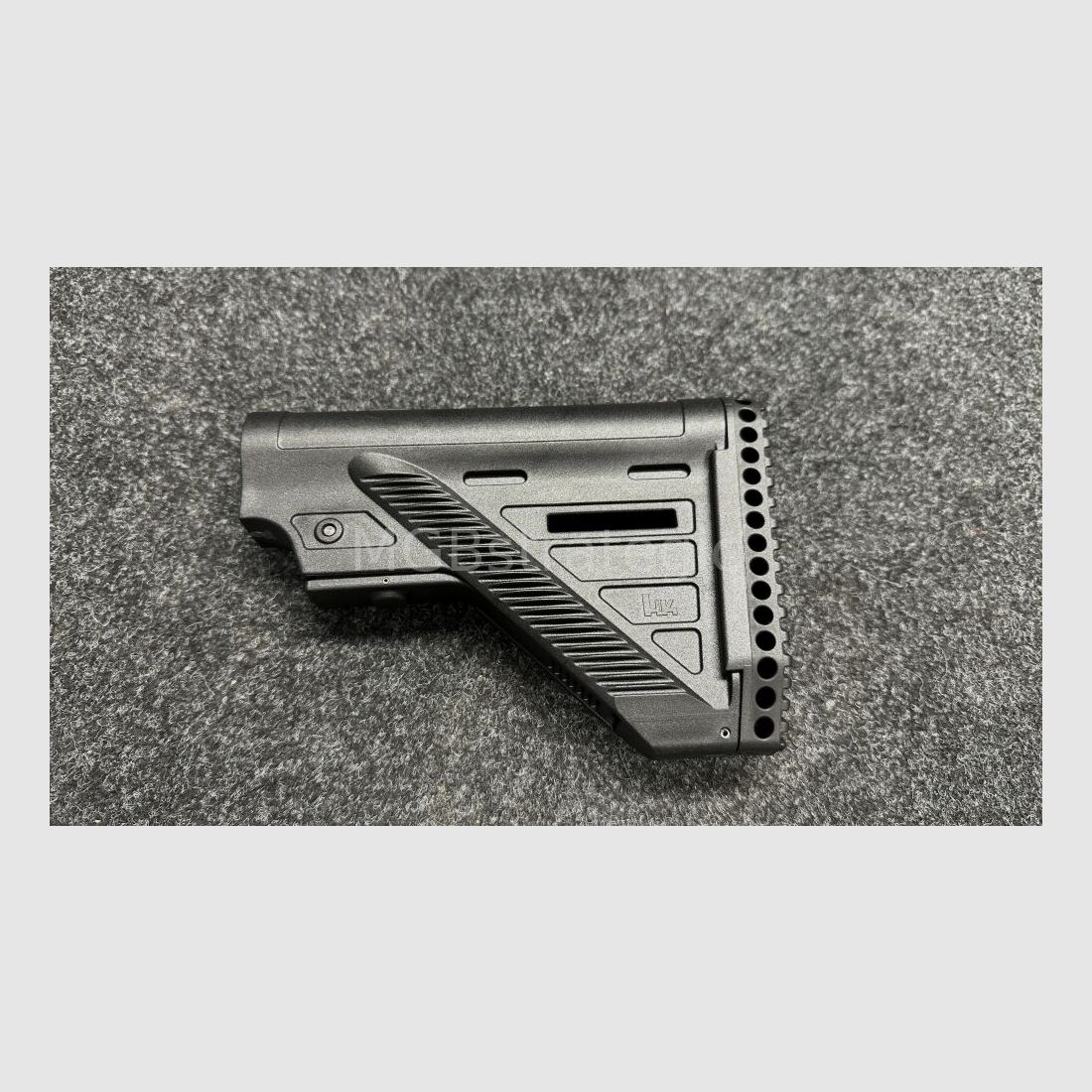 Oryginalny uchwyt Heckler & Koch do 416 MR223 G95 G95K G95A1 G95KA1 pasujący do rur buforowych Mil-Spec i Commercial - zatem również pasujący do broni typu AR15 AR-15 / SLIMLINE czarna kolba