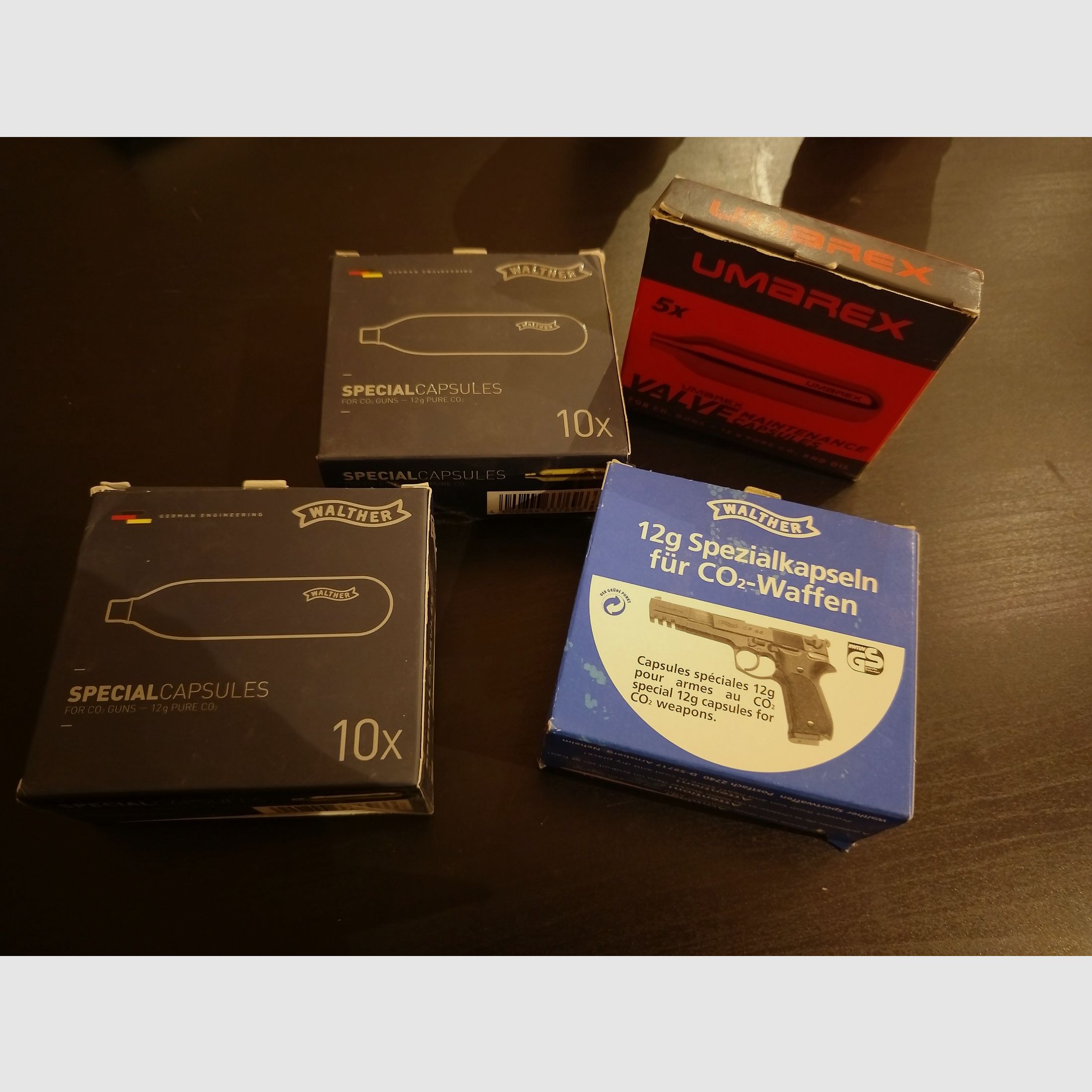 Original verpackte CO2 Kapseln 35 Stück, Walther und Umarex