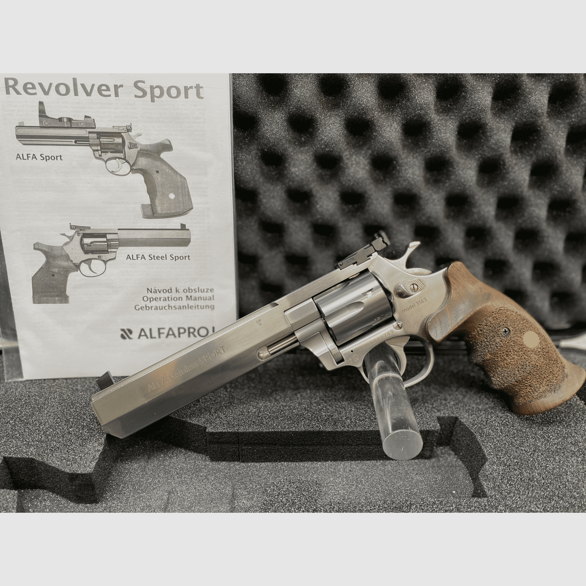 ALFA ProJ Steel SPORT acciaio inossidabile 3563 Revolver 6″ | .357 Mag.