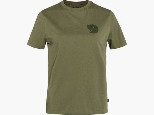 Fjällräven Damen T-Shirt Fox Boxy Logo Tee Grün M