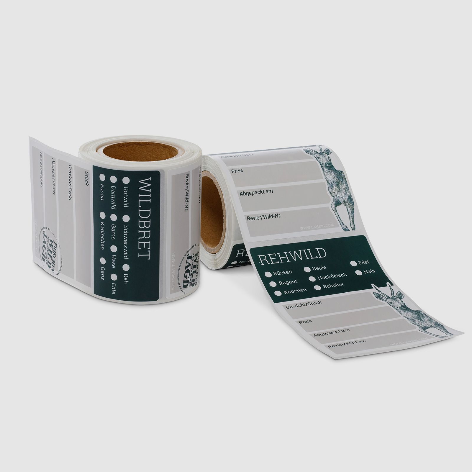 Labels for game meat