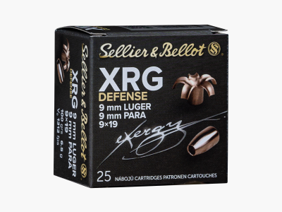 Sellier & Bellot Munitions de Pistolet XRG Defence 9 x 19 6,5g eXergy Defense