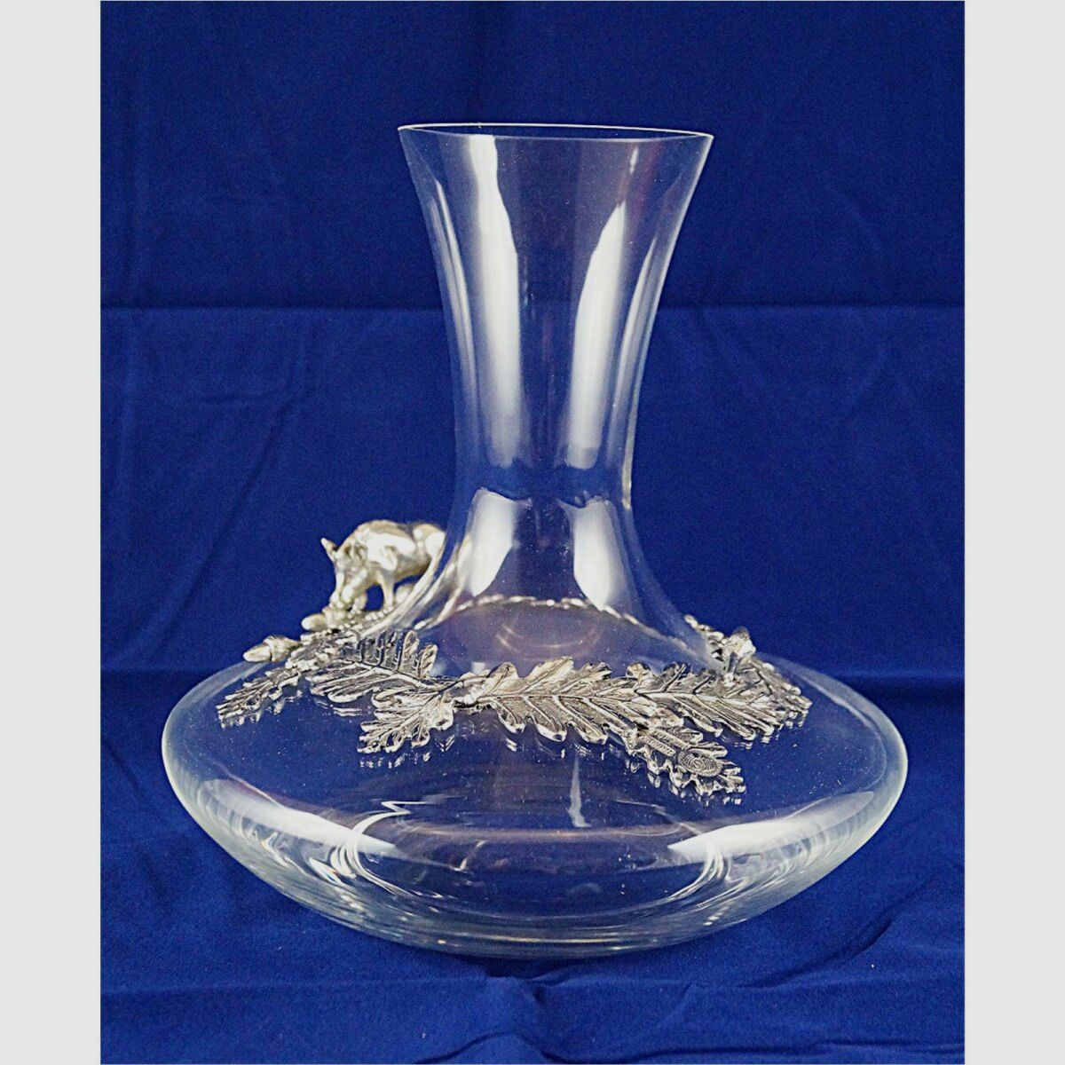 Accessori Lovergreen motivo decanter per vino con ornamenti di foglie di quercia e cinghiale in movimento