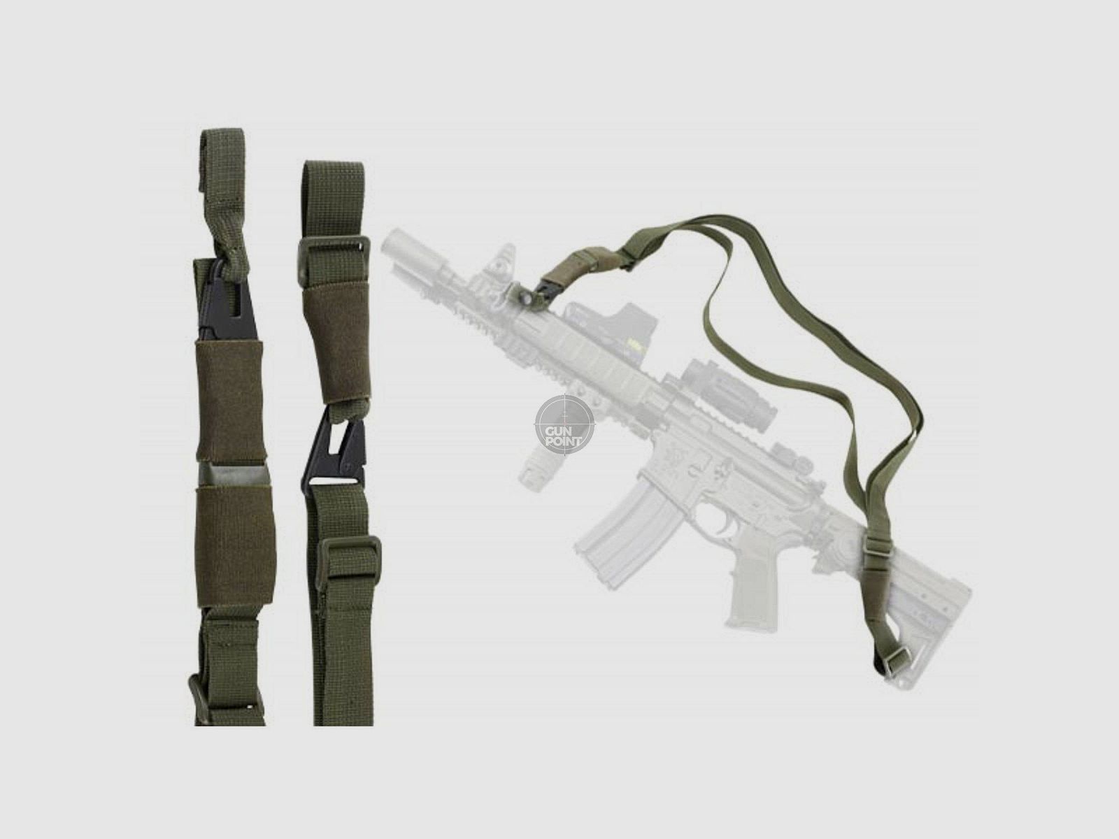 Defcon 5 Cinghia di assalto tattico Gewehrriemen verde OD