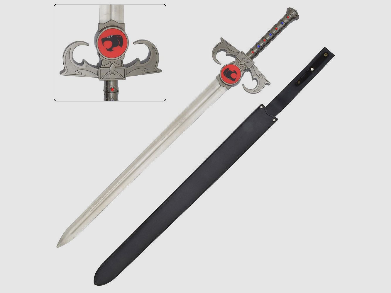 ThunderCats miecz z pochwą i drewnianym stojakiem