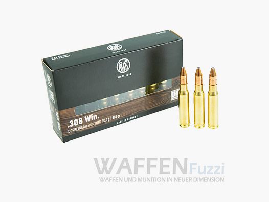 RWS .308Win. Double core 20 shots 165grs