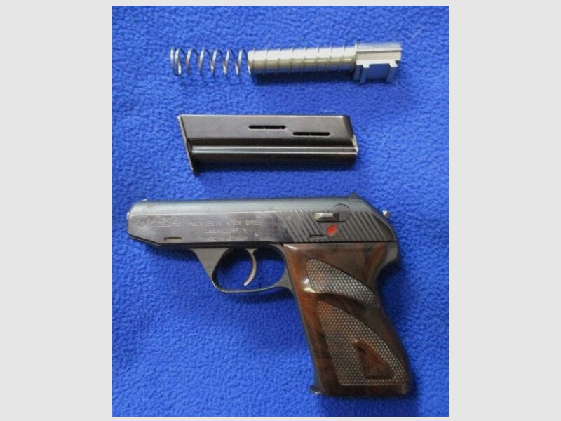 Heckler & Koch Mod. 4 pistol .22lr with interchangeable barrel 9mm Browning Short HK4