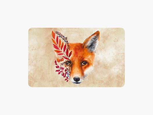 Melamine breakfast board fox