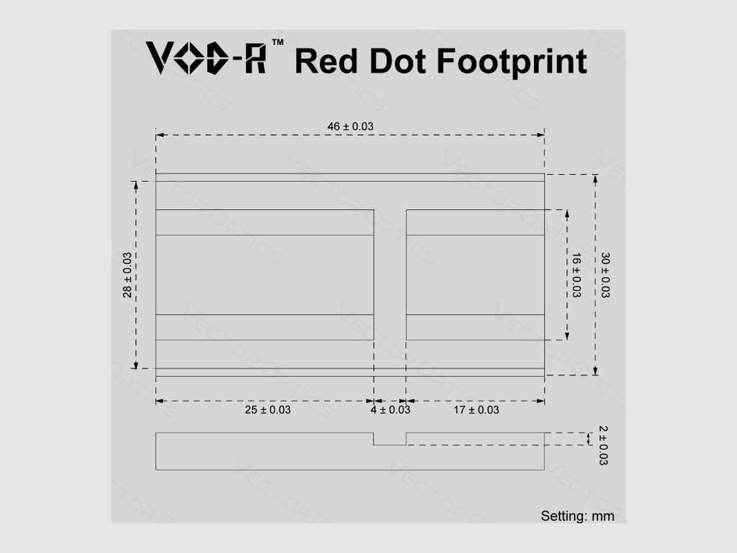VECTOR OPTICS Lunette de Point Rouge Fermée avec Montage Picatinny Bas, Motif VOD, image 10 sur 10
