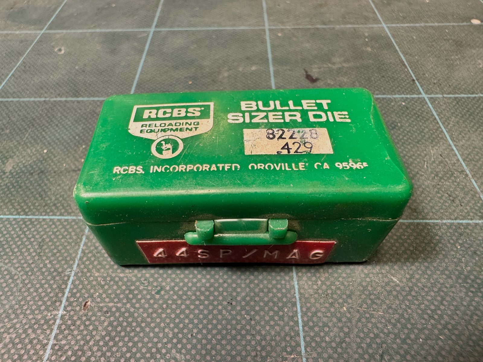 Dual Giesskokille RCBS Bullet Mould caliber 44 Mag 250gr. + Bullet Sizer die 429