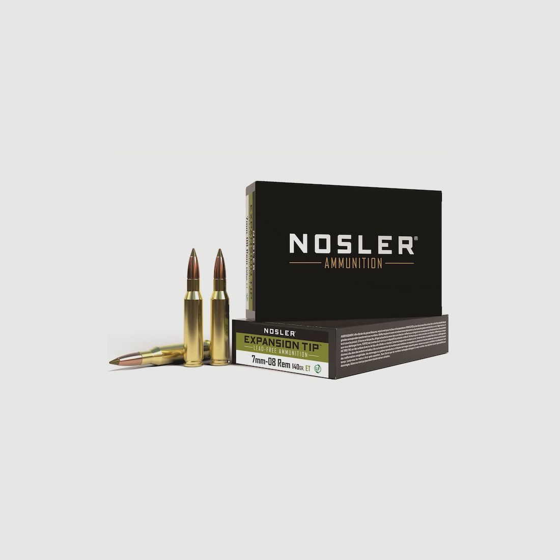 Nosler E-TIP 7mm-08 Rem. 140GR Spitzer 20 cartucce