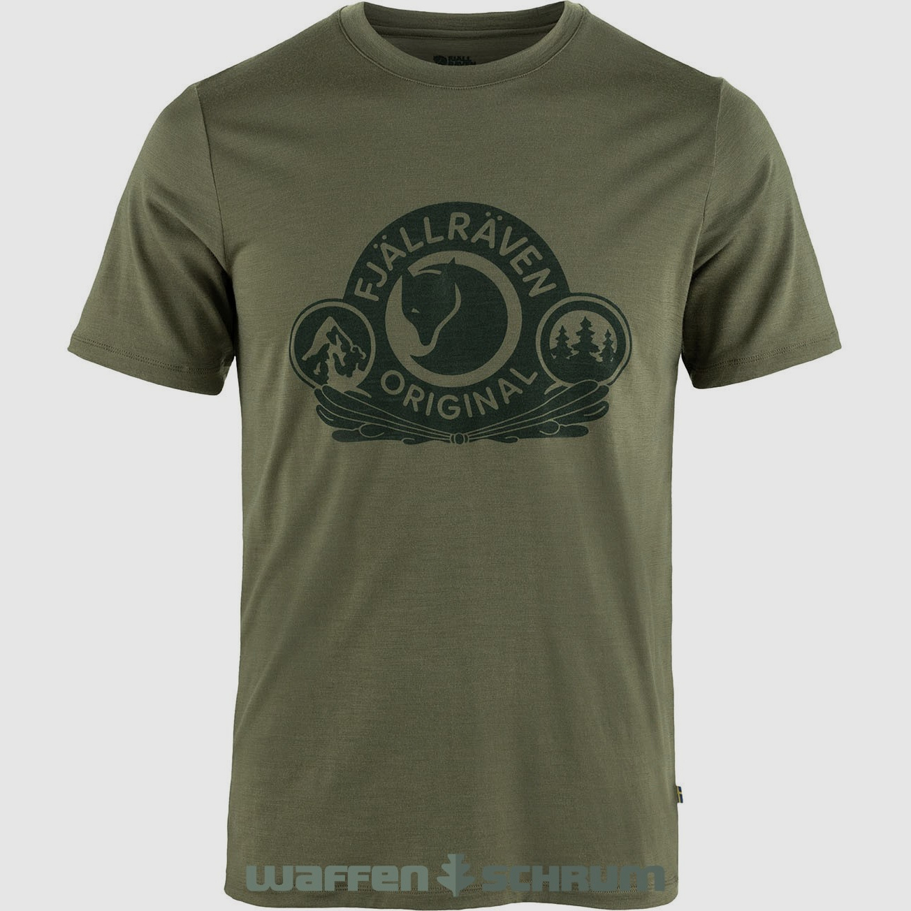 Fjällräven T-Shirt Abisko Wool Classic Laurel Green