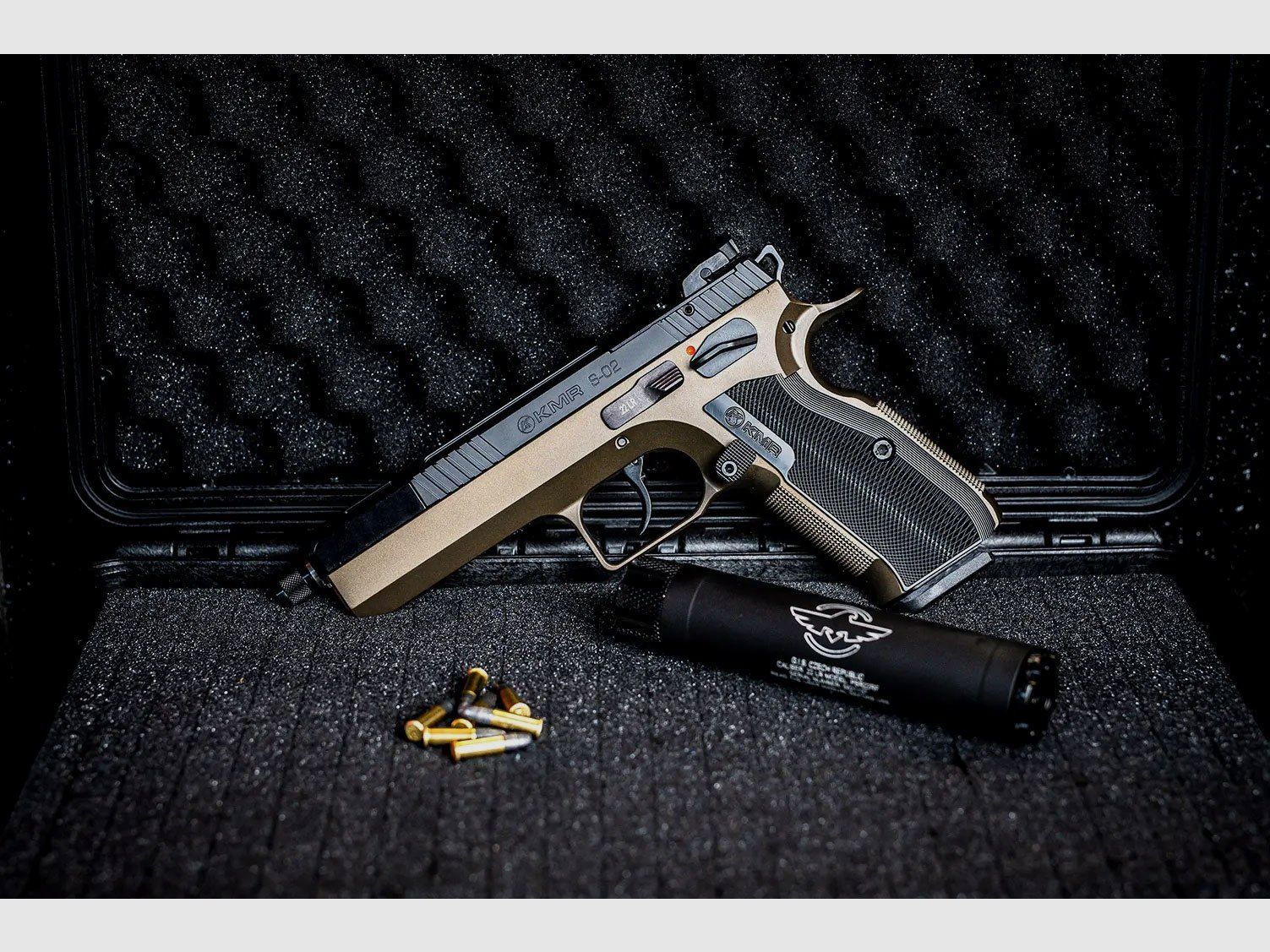 KMR S-02 .22 LR, OR, SA/DA, 10R, Bronze-Noir, canon de 6", FOF, HAR, image 7 sur 11