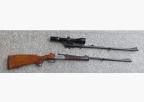 (B.N.) Over-and-under shotgun BLASER K95 cal. 8X68 luxury Yawag with deer antlers and Magna Port 2nd barrel K95 cal. 257 WBY riflescope Zeiss Diavary 2.5-10X50