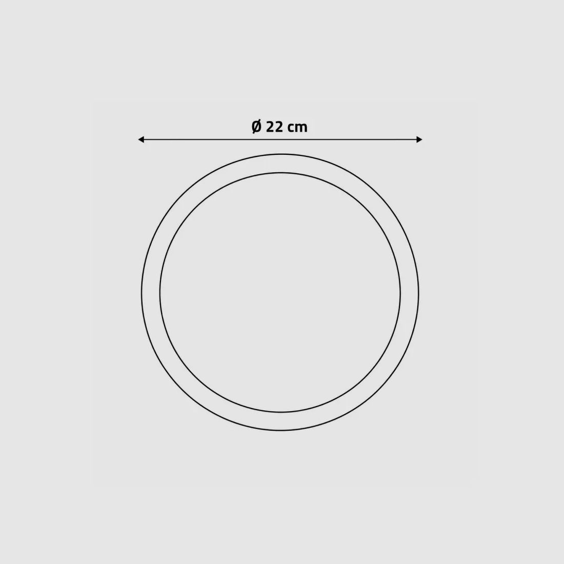 Plateau Rond Trophée chasse défense sanglier chêne foncé ciré Ø 22 cm, image 3 sur 4