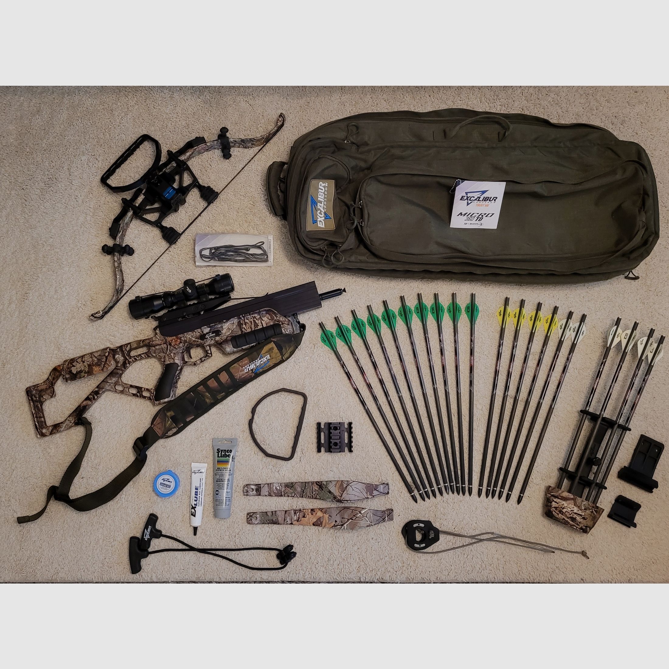 Excalibur Micro 360 TD Crossbow, Excellent Condition, Lots of Extras, Mossy Oak, image 2 of 9