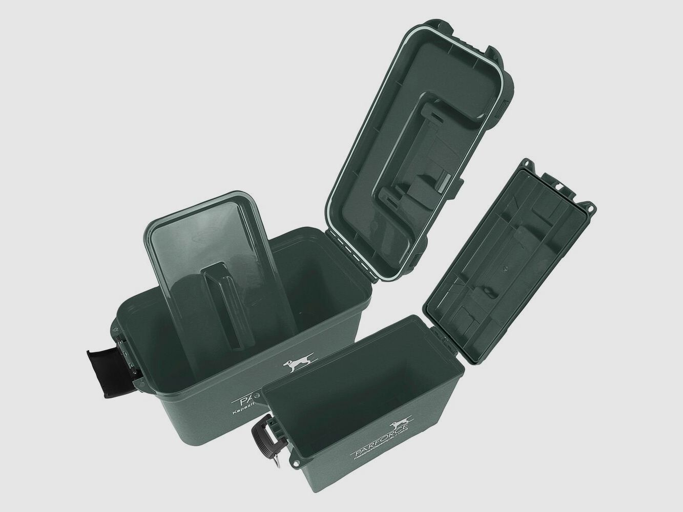 Parforce Transport- und Munitionsbox - 2er-Set Farbe Oliv