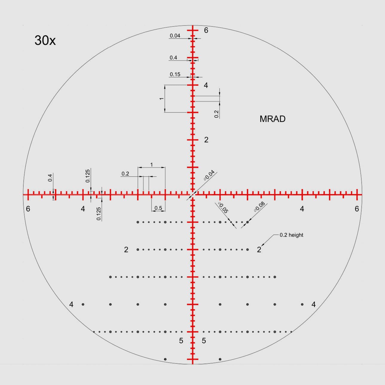 Zielfernrohr Nikko Stirling Diamond FFP 5-30x56 MRAD XTR, Bild 8 von 10