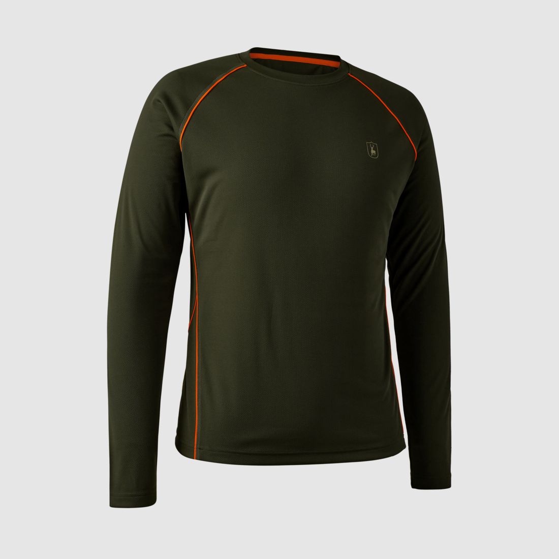 Chamois Langarm T-Shirt - Forest Green – Größe: XL