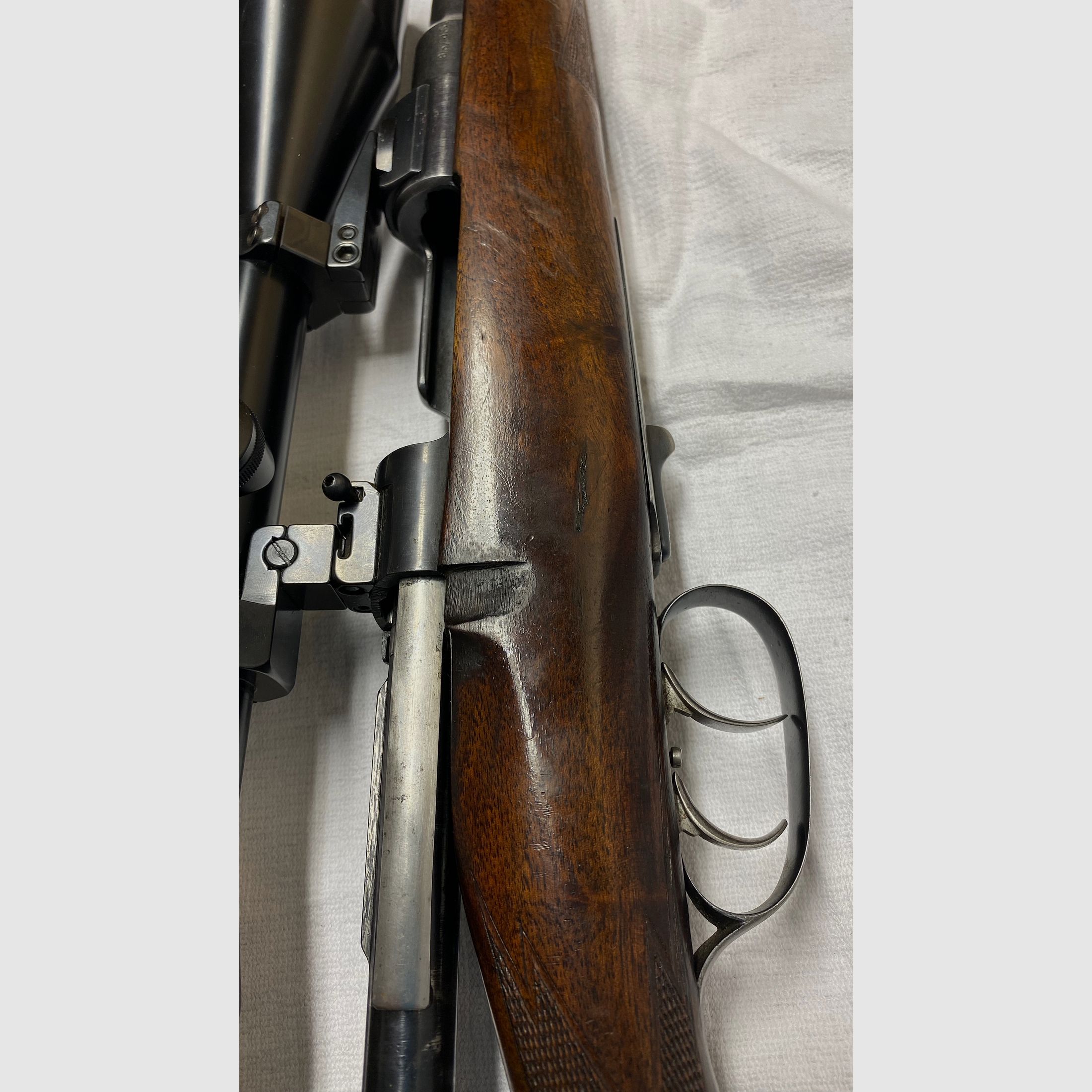 Ferlacher Repetierbüchse 8x57 IS, Repetierer, Repetiergewehr mit Mündungsgewinde für Schalldämpfer, Zielfernrohr 8x56, Neubeschuss 2021