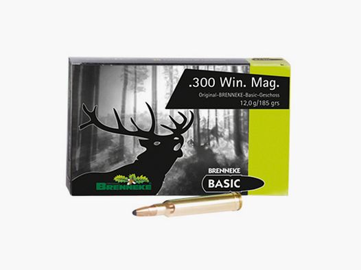 Brenneke .300 Win. Mag. 185GR Basic 20 Patronen