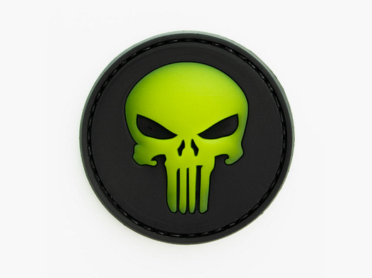 Green Punisher Round PVC Patch